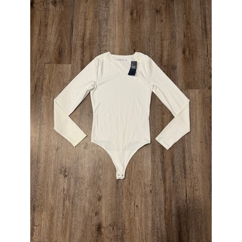 Abercrombie & Fitch Women’s White Long Sleeve Bodysuit Size XS
